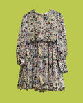 Ganni Floral Print Ruffled Mini Dress